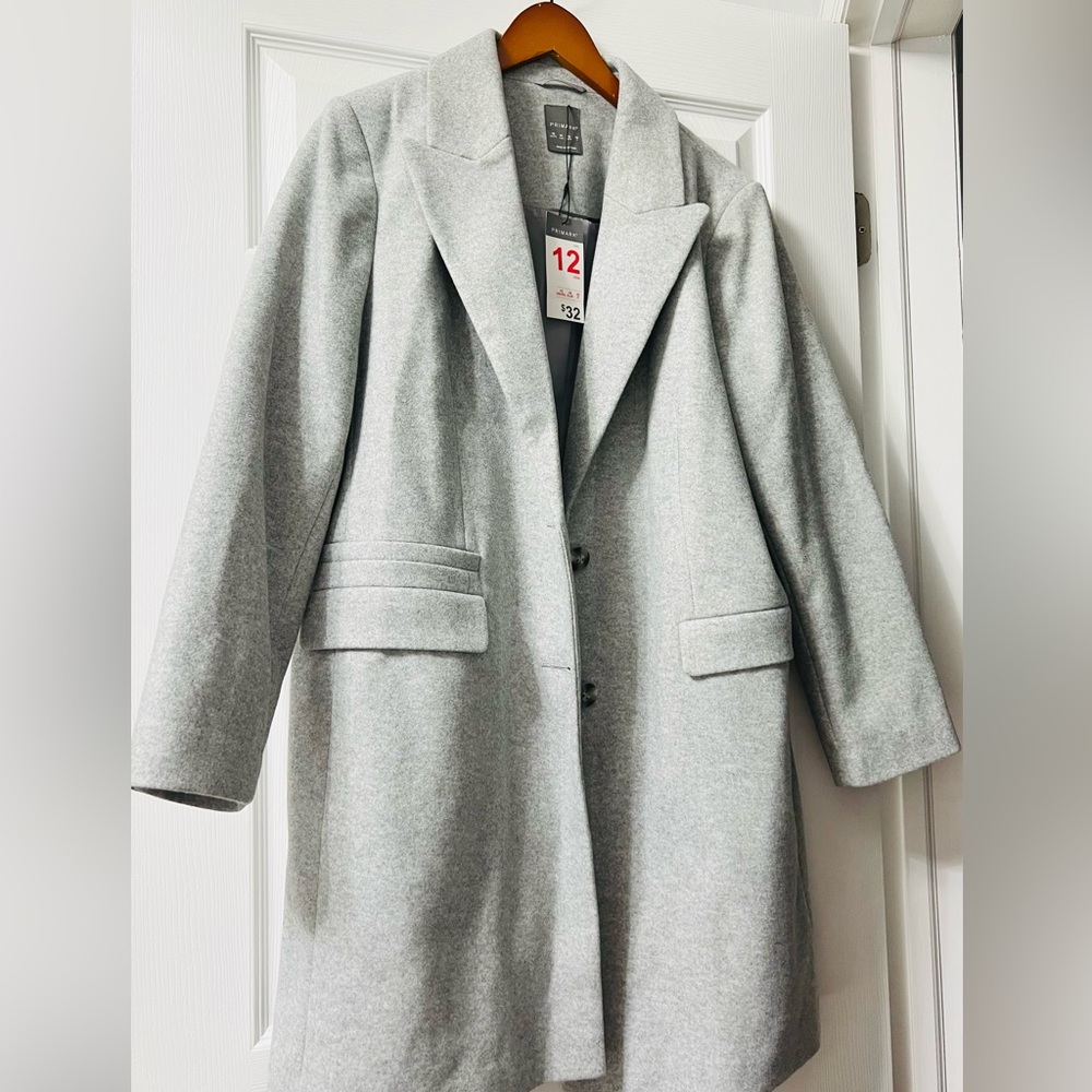 NWT Primark Gray coat